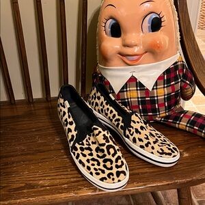 Keds x Kate Spade Leopard Print Slip-On Sneakers